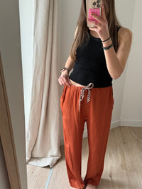 Pantalon ME369 satin orange T.M