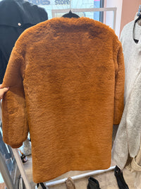 Veste camel fausse fourrure Maje T.L