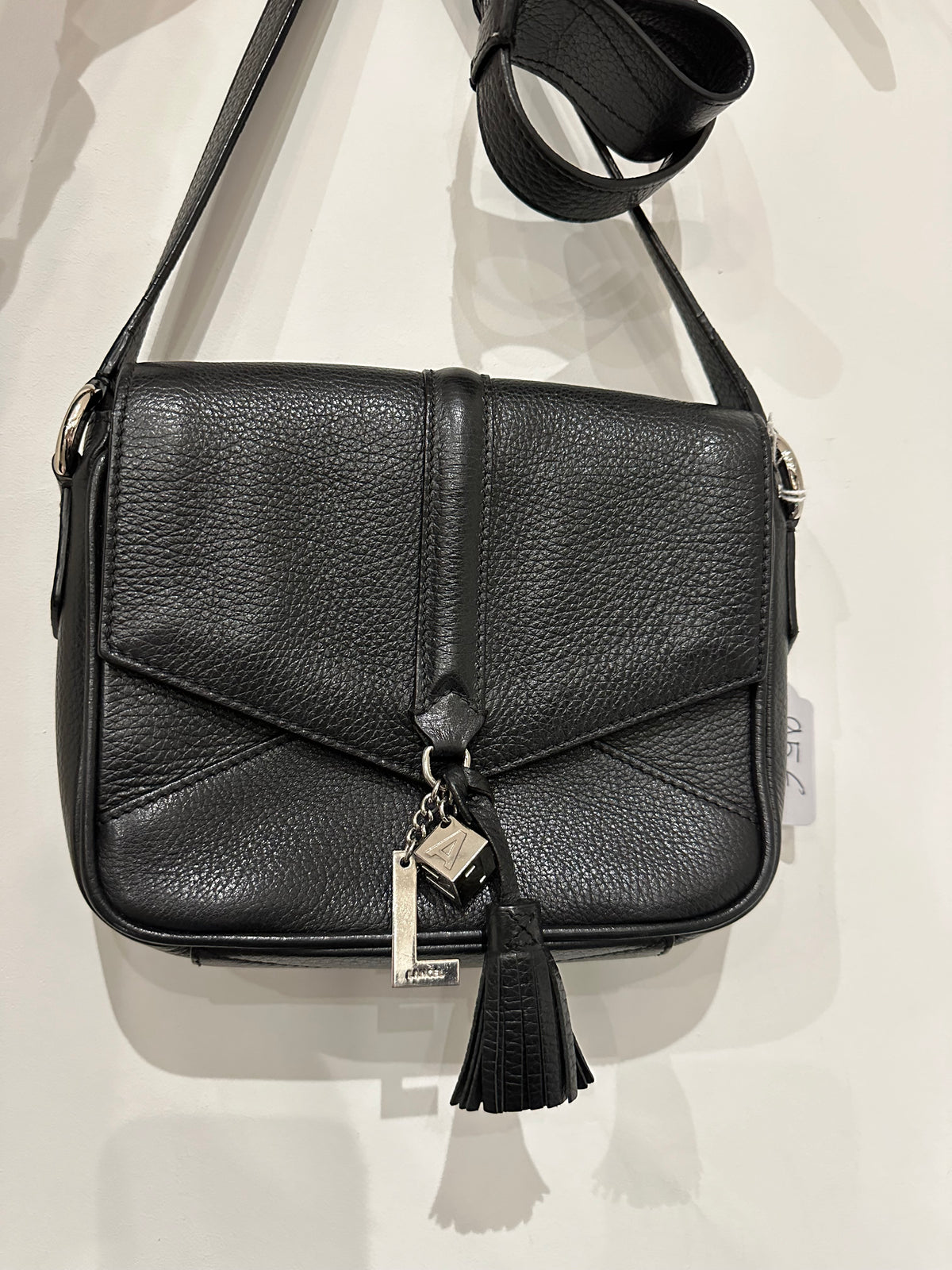 Sac cabas noir Lancel cuir