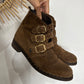 Bottines camel minelli daim cuir T.39