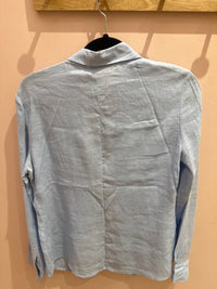 Chemise bleu en lin zara T.L