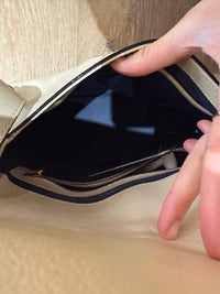 Sac beige Lancel
