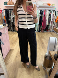 Pantalon noir satiné large Ba&sh - noir - T.S 31/05