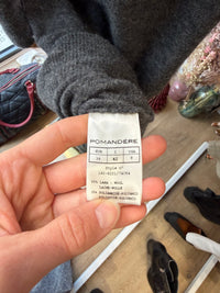 Robe longue en laine pomandere T.38 65% laine