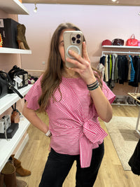 bouse rayures rose weill Taille M