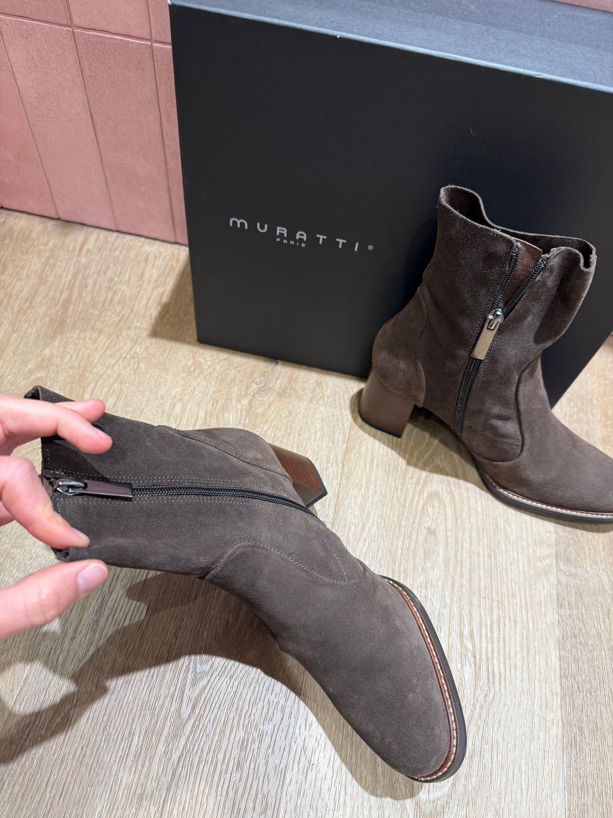 Bottines chocolat Muratti T.36