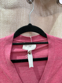 Bompard Twin-set gilet rose cachemire 20/07