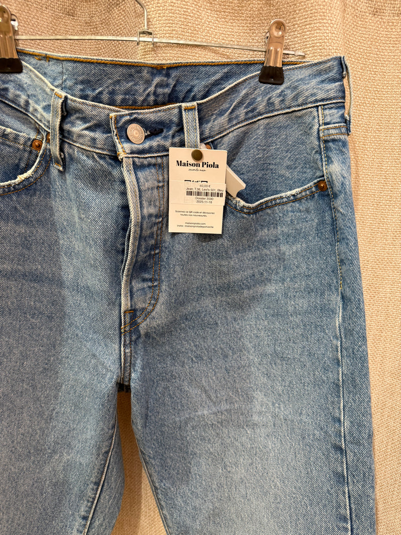 Jean, T.38, Levi's 501, Bleu