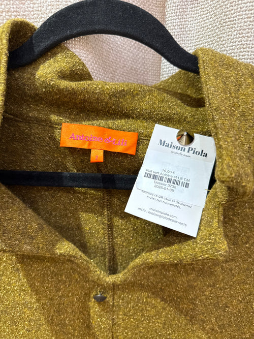 Pull vert Antoine et Lili T.M