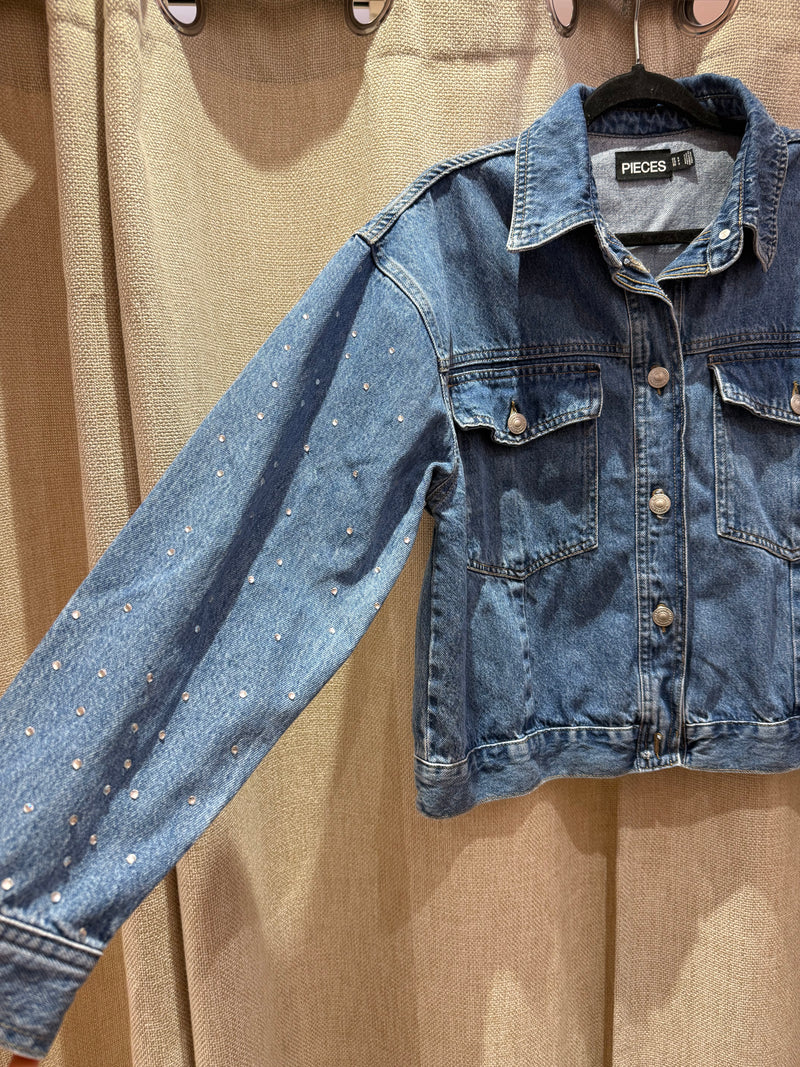 Veste en jean à strass – Taille S