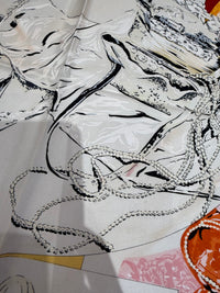 Foulard rose et beige Christian Dior