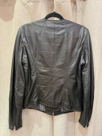 Veste en cuir d’aniello T.38 noir 28/09