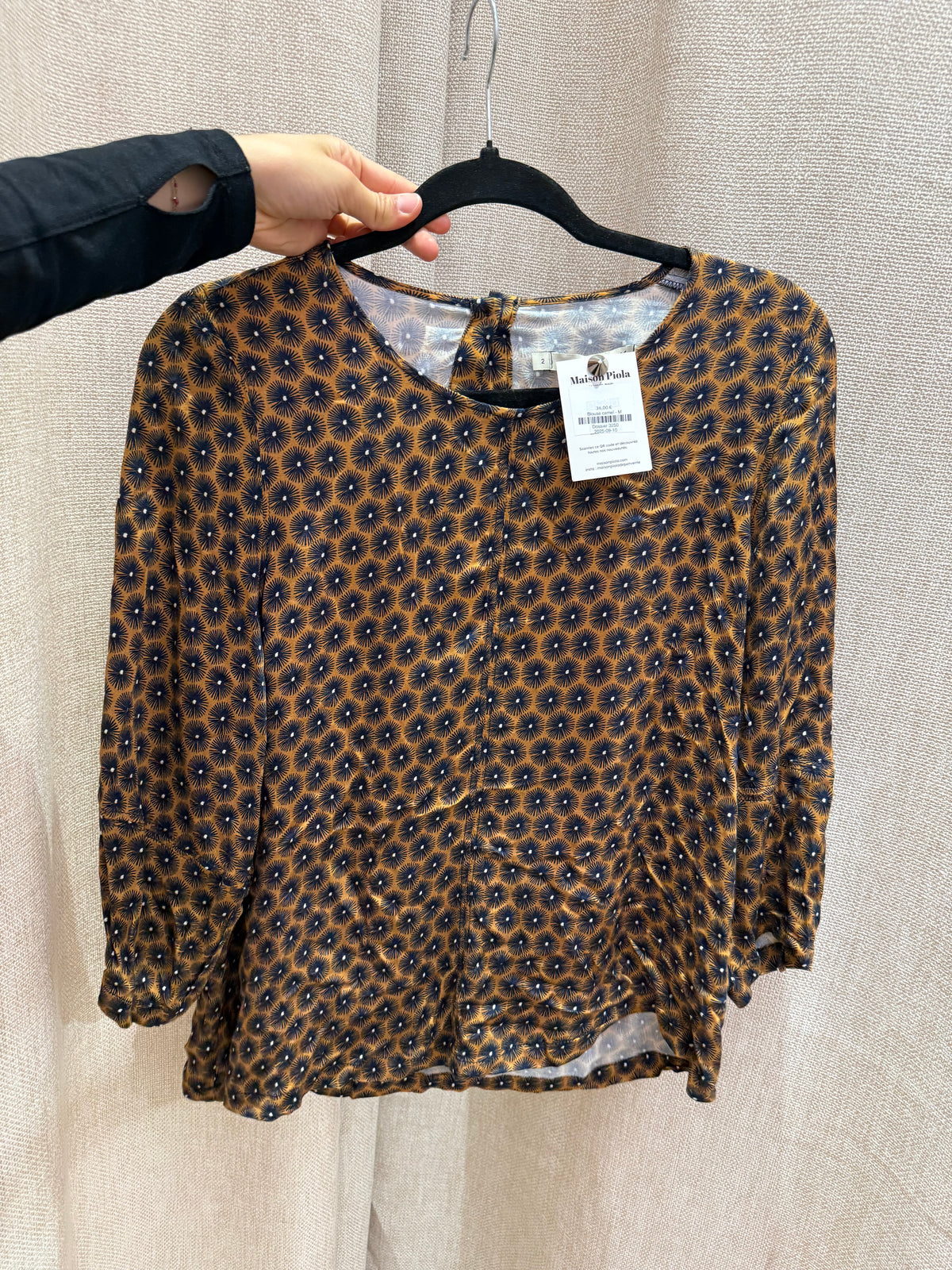 Blouse camel taille M