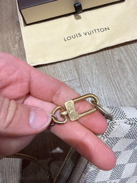 Mini pochette Louis Vuitton damier avec azur