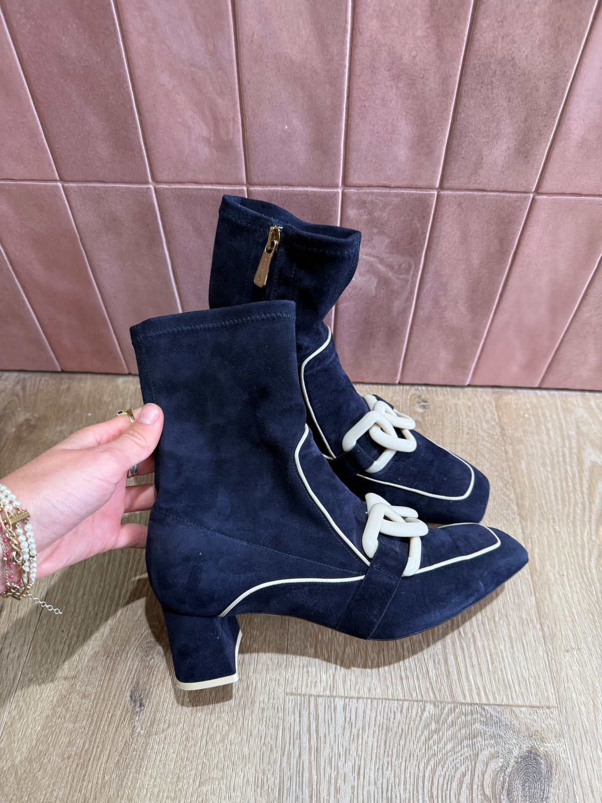 Bottines bleu Santoni 37