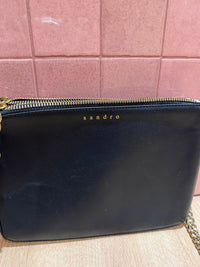 sac noir Sandro 29/09 cuir