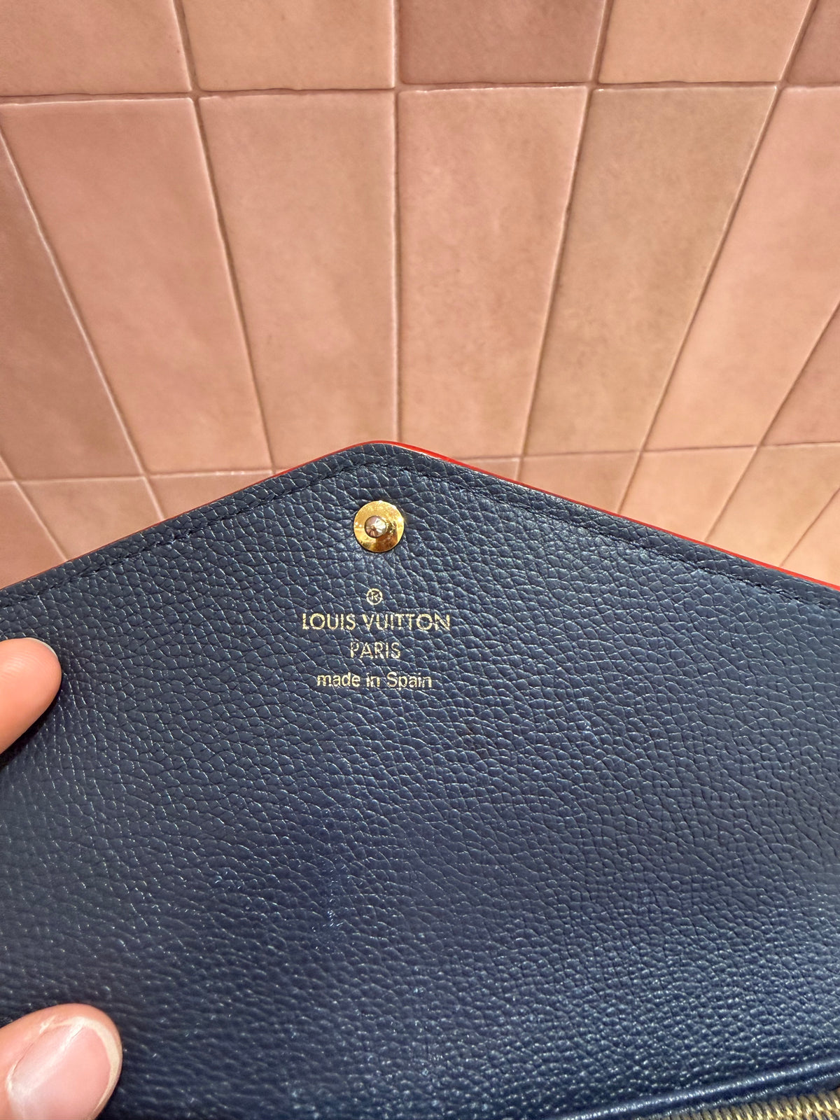 Porte-feuille louis Vuitton bleu marine 20/07
