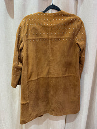 Manteau zapa en daim chocolat - Taille 36 01/10