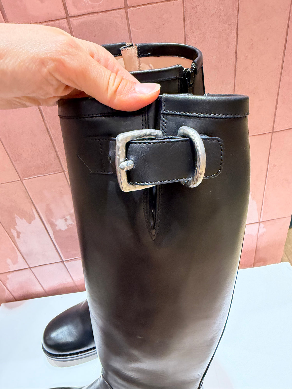 Bottes noires à talon - Free Lance - Taille 38 18/09