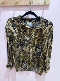 Blouse Ba&sh jaune serpent T.M