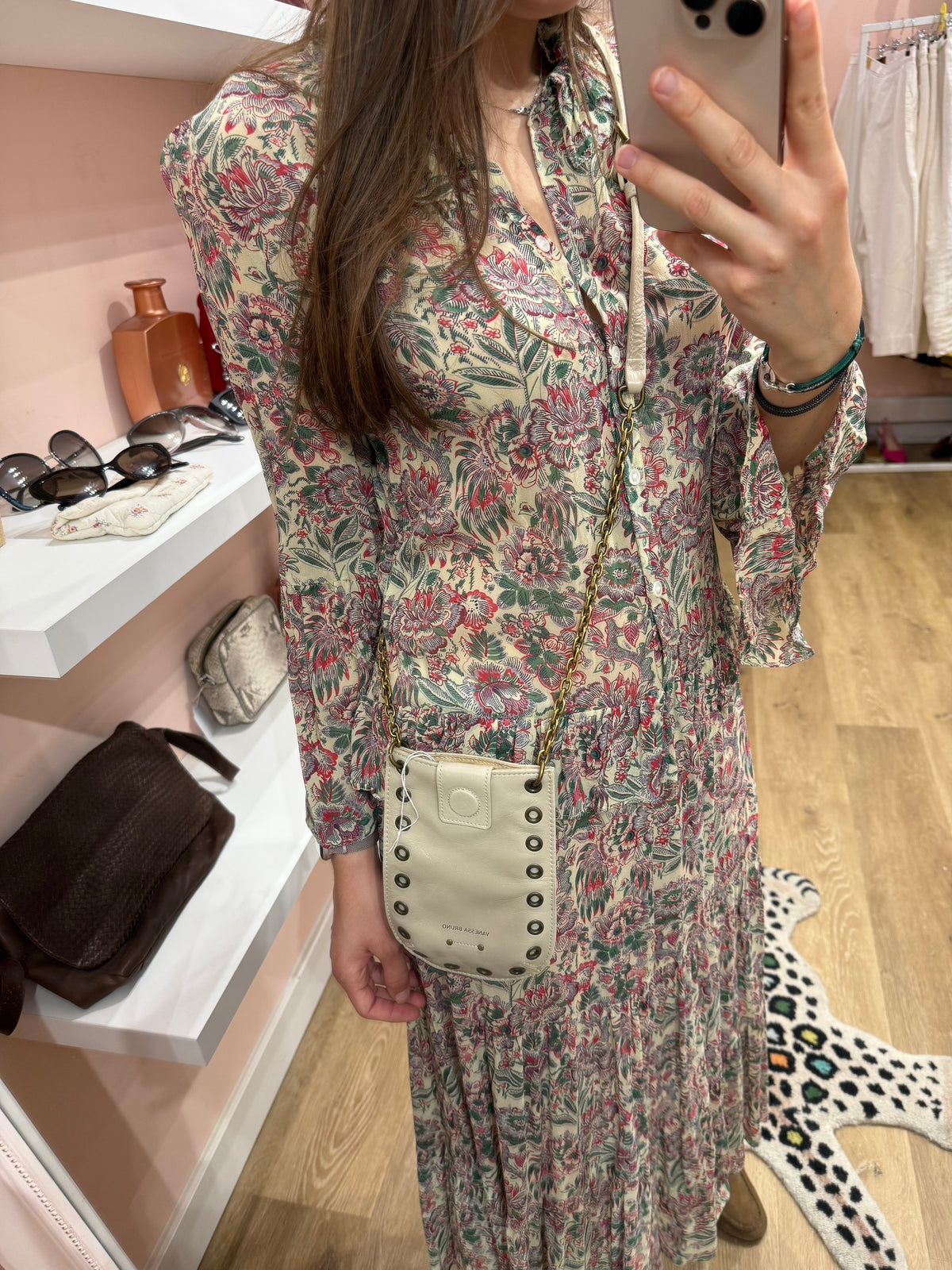 Robe longue beige et rose Vanessa Bruno T.40 12/07