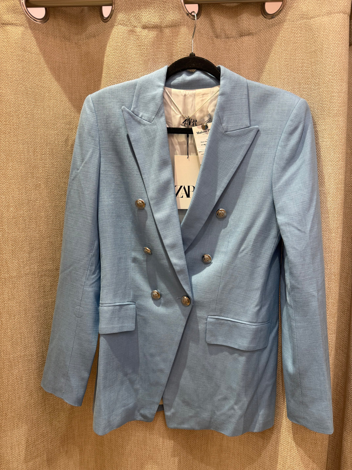 Blazer zara Bleu ciel T.XS