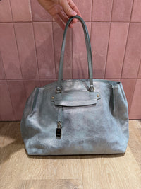 Sac vert argenté Furla