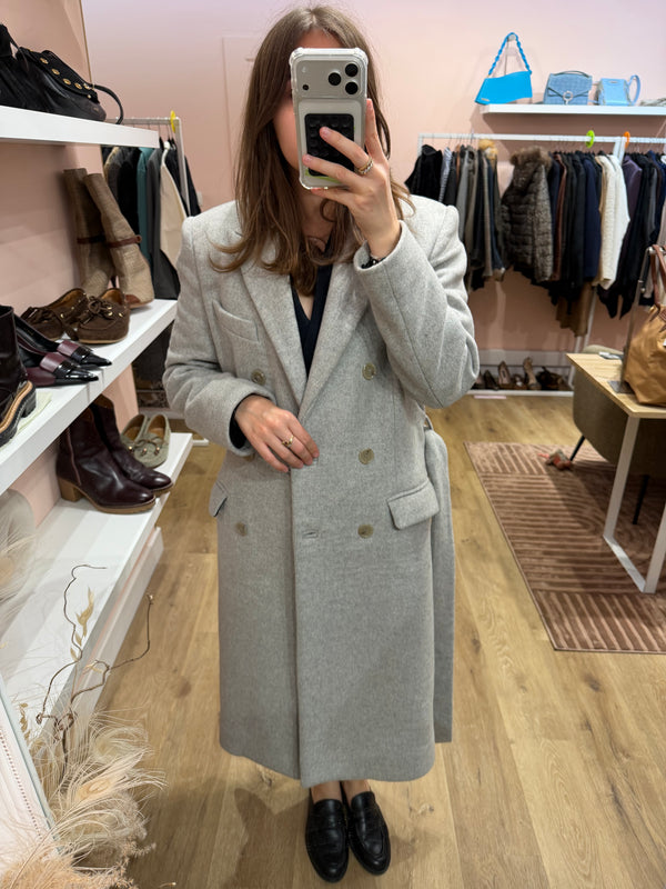 Manteau long gris Iro T.34 05/09