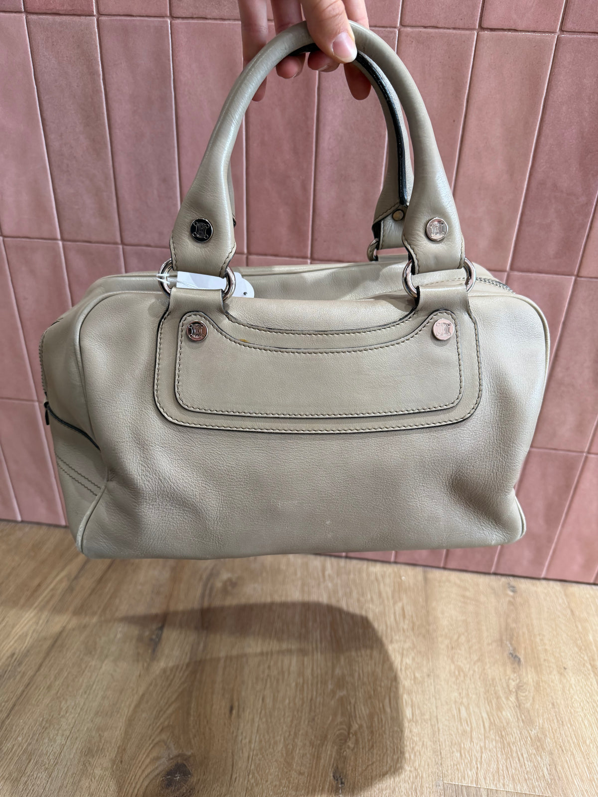 Sac Céline beige en cuir 17/09