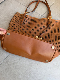 Sac marron en cuir Michael Kors 16/08