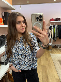 Blouse bleue & noire Zadig & Voltaire