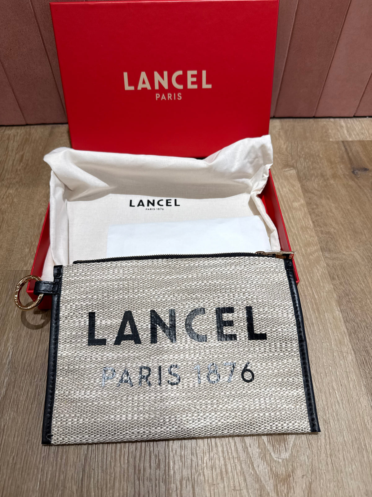 Pochette Lancel creme 26/05