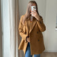 Veste blazer marron T.XS/ S laine Tiger or sweden