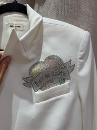 Blazer à strass Blanc Zadig & Voltaire T.38 03/09