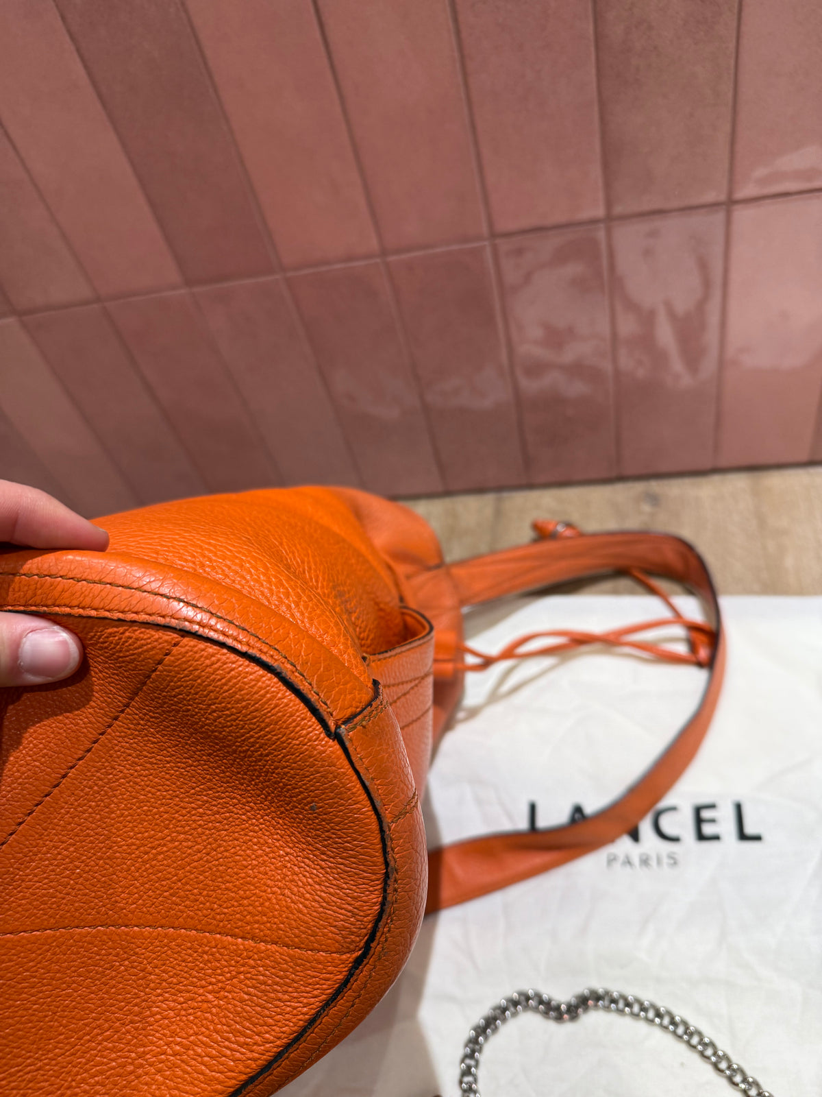 Sac lancel en cuir