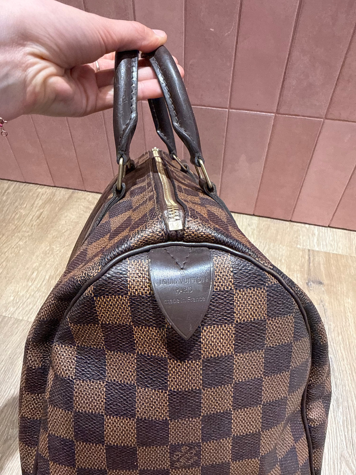 Speedy Louis Vuitton 30 damier ébène