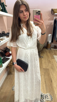 Robe longue ikks blanche T.M 09/06
