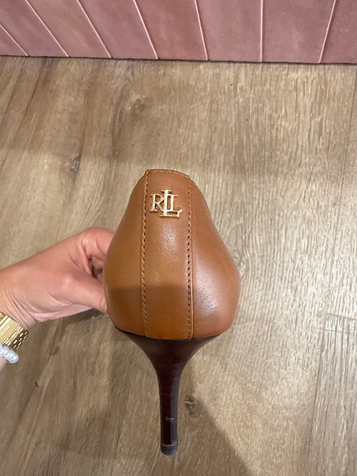 Escarpins Ralph Lauren Marron T.38