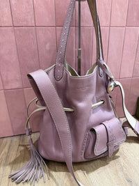 Sac lancel violet en cuir premier flirt 10/06