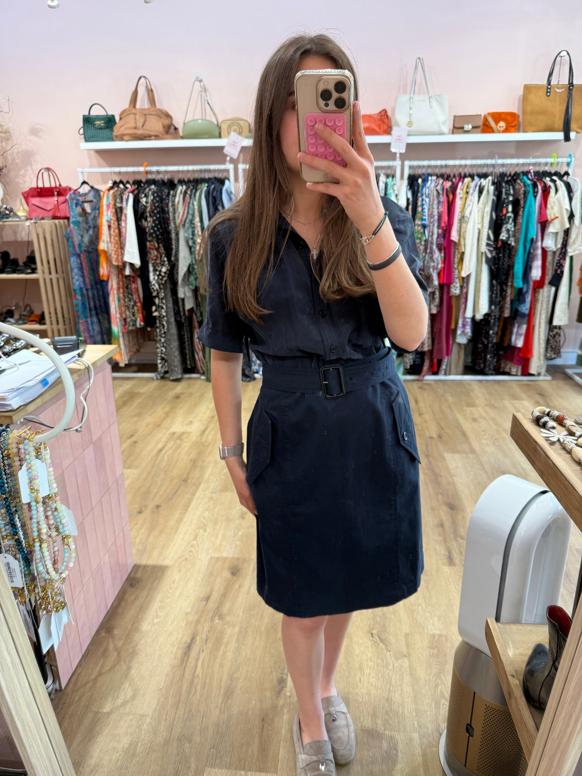 Robe bleu Burberry T.42 03/06