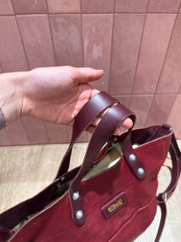 Sac cabas rouge et pochette Estellon 27/05