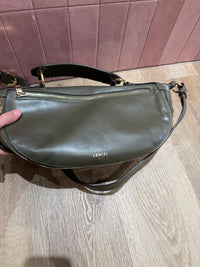 Sac lancel vert en cuir
