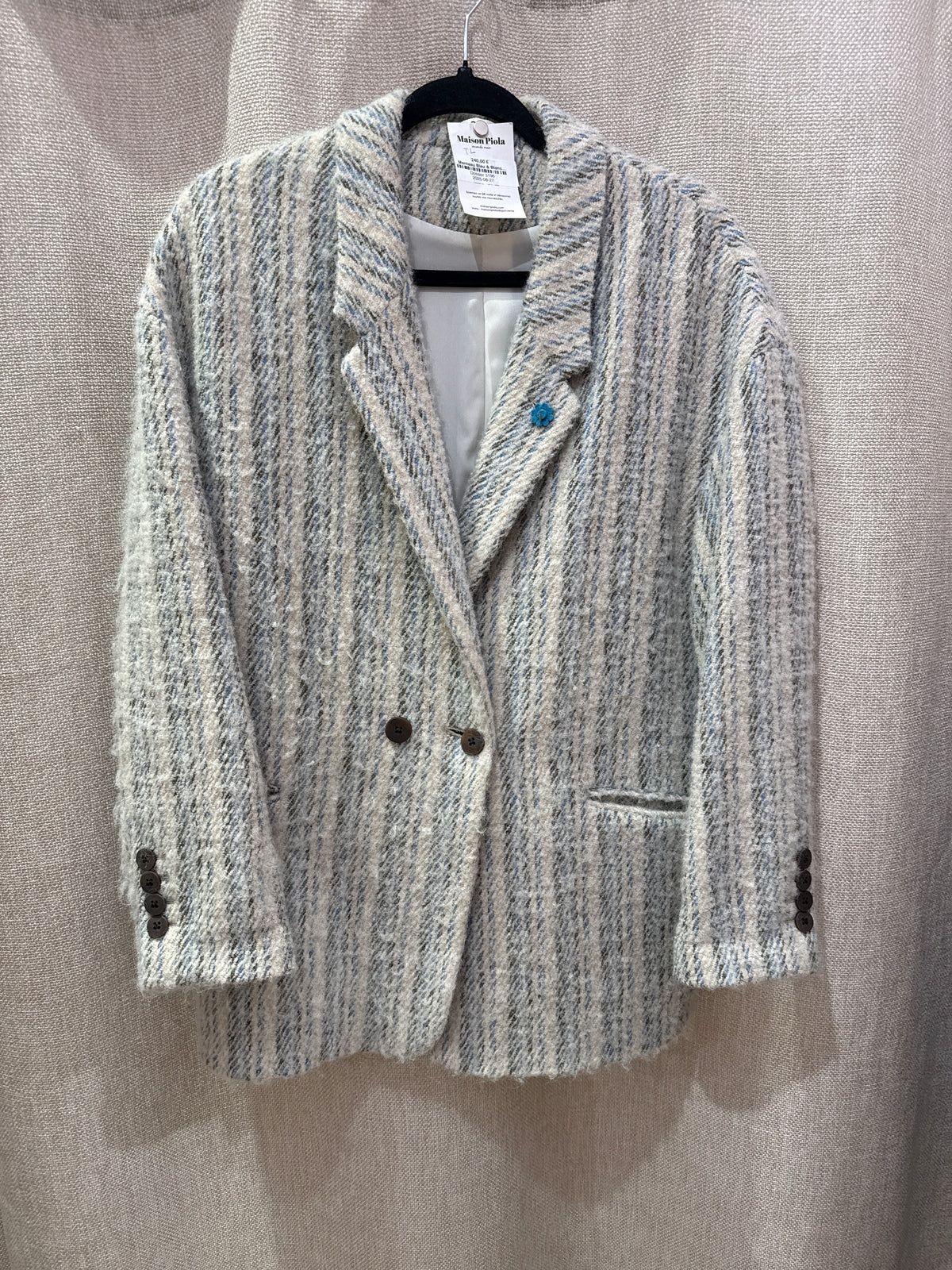 Manteau Bleu & Blanc Lardini 38