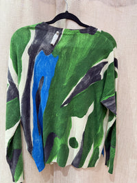 Pull vert 100 % cachemire - Esthème - T.L 10/09
