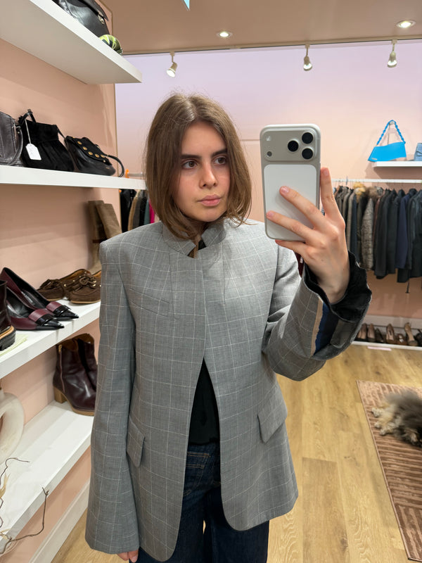 Blazer à carreaux gris Zadig & Voltaire T.40 07/09