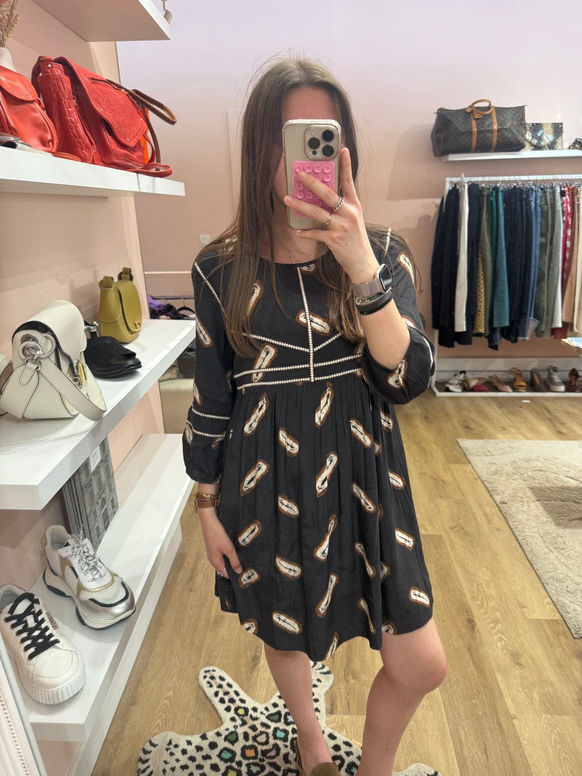 Ba&sh Grise Robe T.XS/S