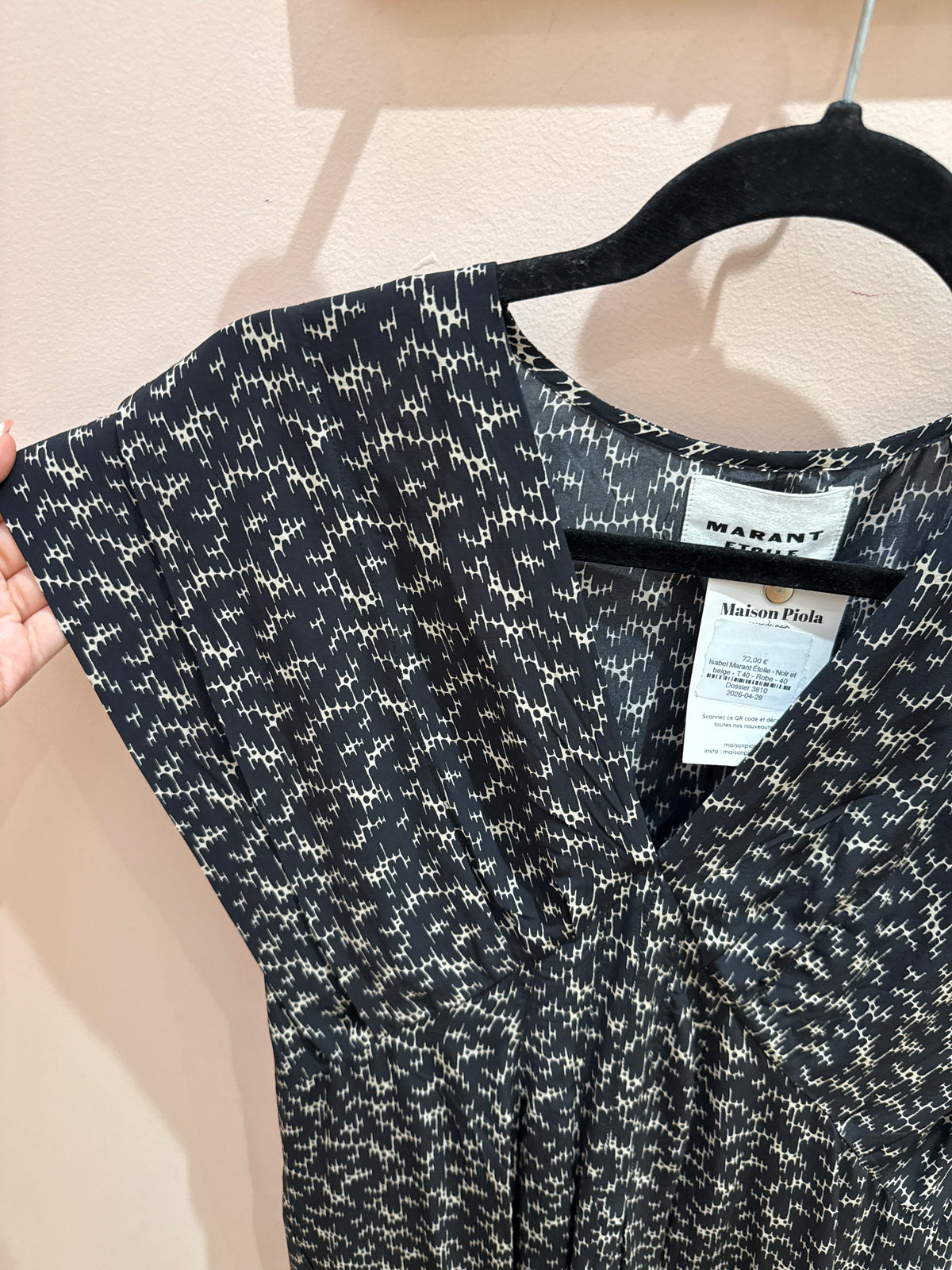 Isabel Marant Étoile - Noir et beige - T.40 - Robe