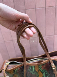 Sac Claris Virot Vert cuir 04/06