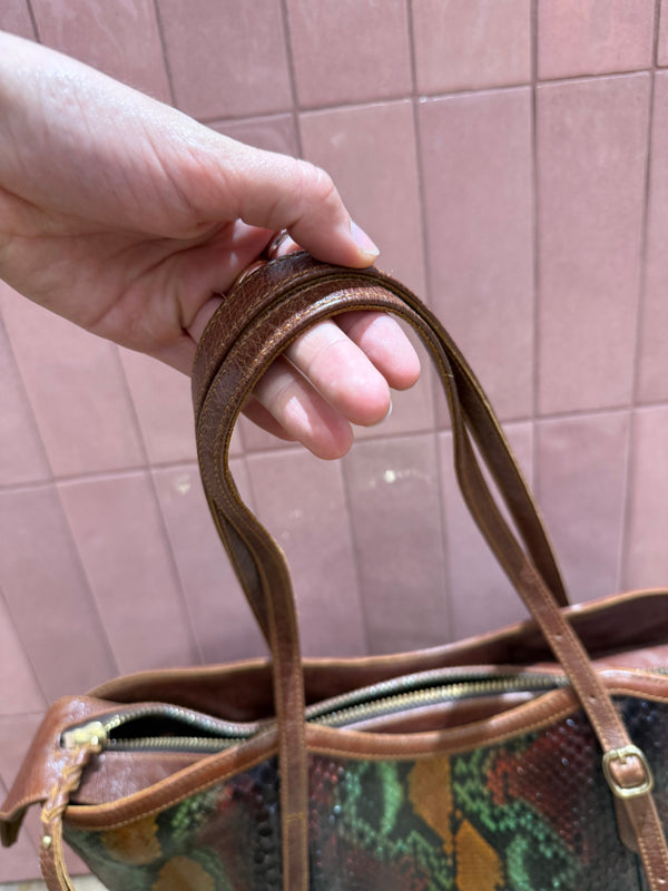 Sac Claris Virot Vert cuir 04/06