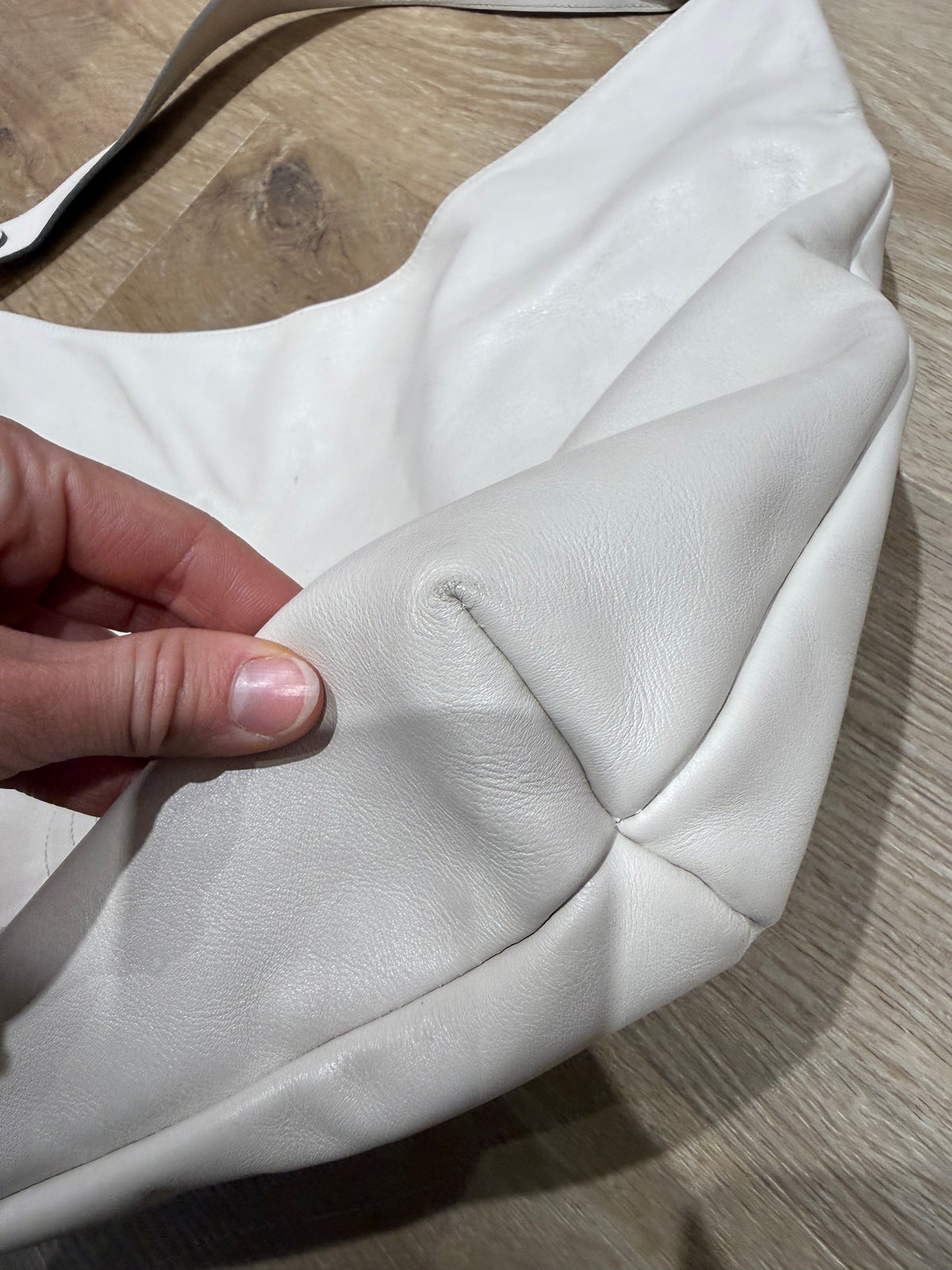 Sac blanc Texier cuir